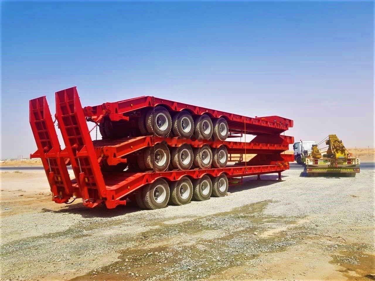 AME 80 Ton Lowbed from Manufacturer Company - Нискорамна площадка полуремарке: снимка 5 AME 80 Ton Lowbed from Manufacturer Company - Нискорамна площадка полуремарке: снимка 5