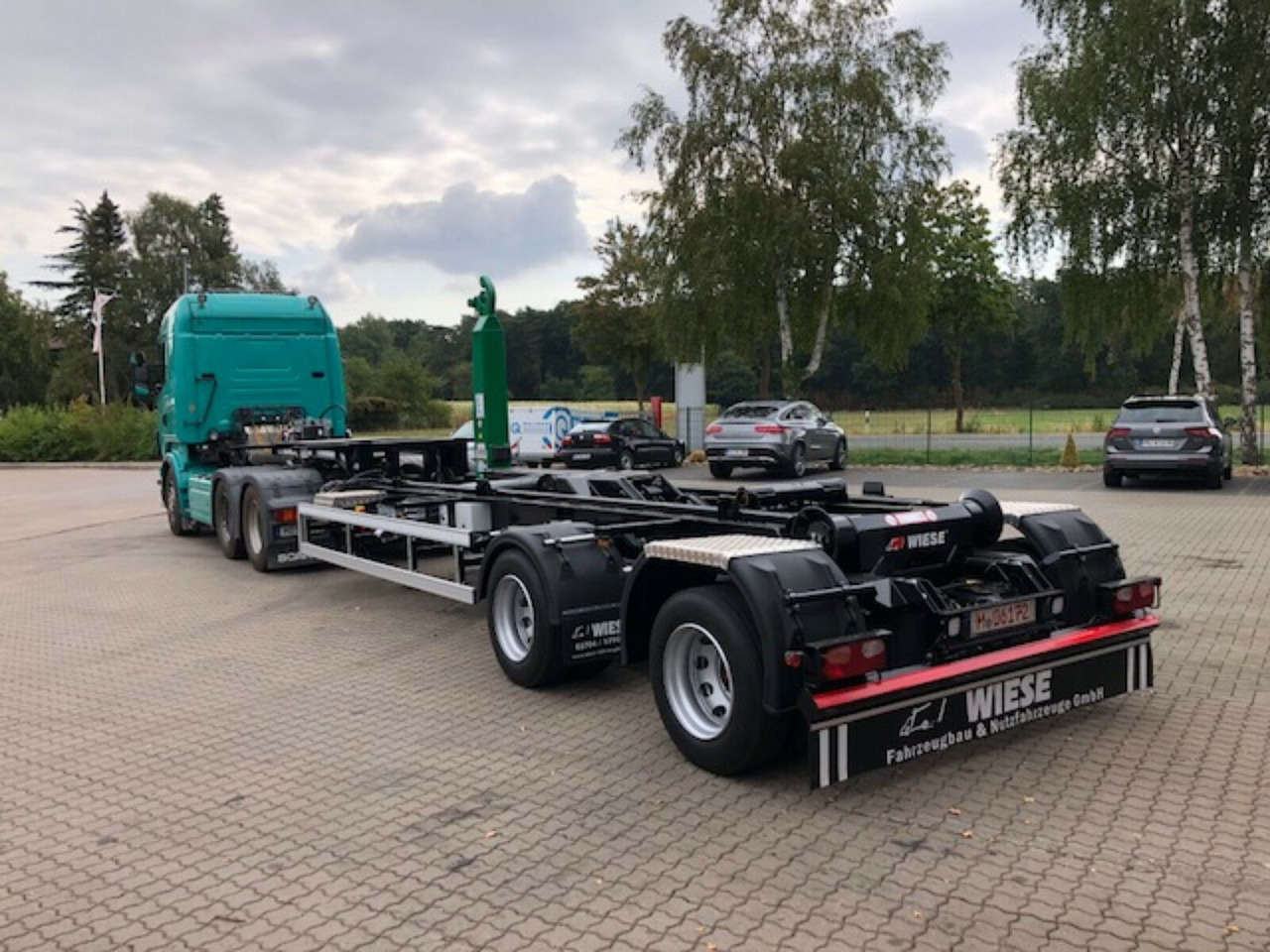Auflieger Abrollkipper Hakenlift Hooklift - Контейнеровоз/ Сменна каросерия полуремарке: снимка 1 Auflieger Abrollkipper Hakenlift Hooklift - Контейнеровоз/ Сменна каросерия полуремарке: снимка 1