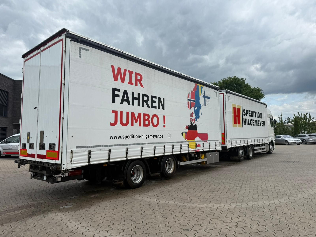 Камион с брезент DAF XF 480 FAN LowDeck 6x2 Jumbo Inklusive Anhänger: снимка 7