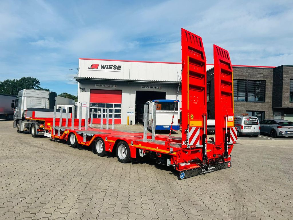 Kässbohrer KSLA RJ Mega Jumbo Tieflader mit Radmulden tele - Нискорамна площадка полуремарке: снимка 1 Kässbohrer KSLA RJ Mega Jumbo Tieflader mit Radmulden tele - Нискорамна площадка полуремарке: снимка 1