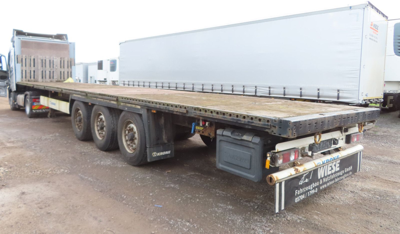 Krone Plateau - Бордово полуремарке/ Платформа: снимка 2 Krone Plateau - Бордово полуремарке/ Платформа: снимка 2