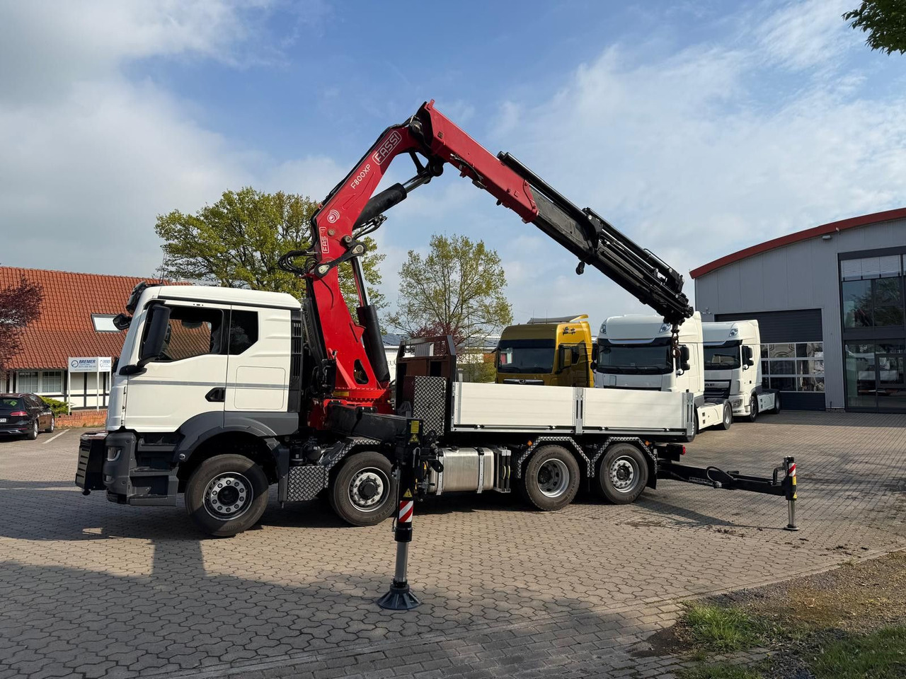 MAN 35.520 8x4 mit Kran Fassi F800 RA2.28 - Камион с кран: снимка 1 MAN 35.520 8x4 mit Kran Fassi F800 RA2.28 - Камион с кран: снимка 1