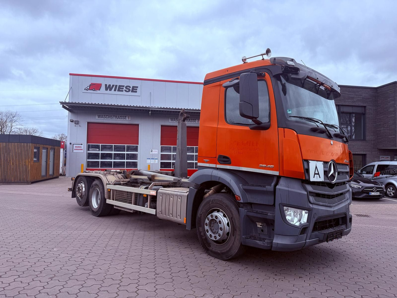 Mercedes-Benz Antos 2545 Abrollkipper Meiler2070 Kupplung Neu - Мултилифт с кука камион: снимка 1 Mercedes-Benz Antos 2545 Abrollkipper Meiler2070 Kupplung Neu - Мултилифт с кука камион: снимка 1