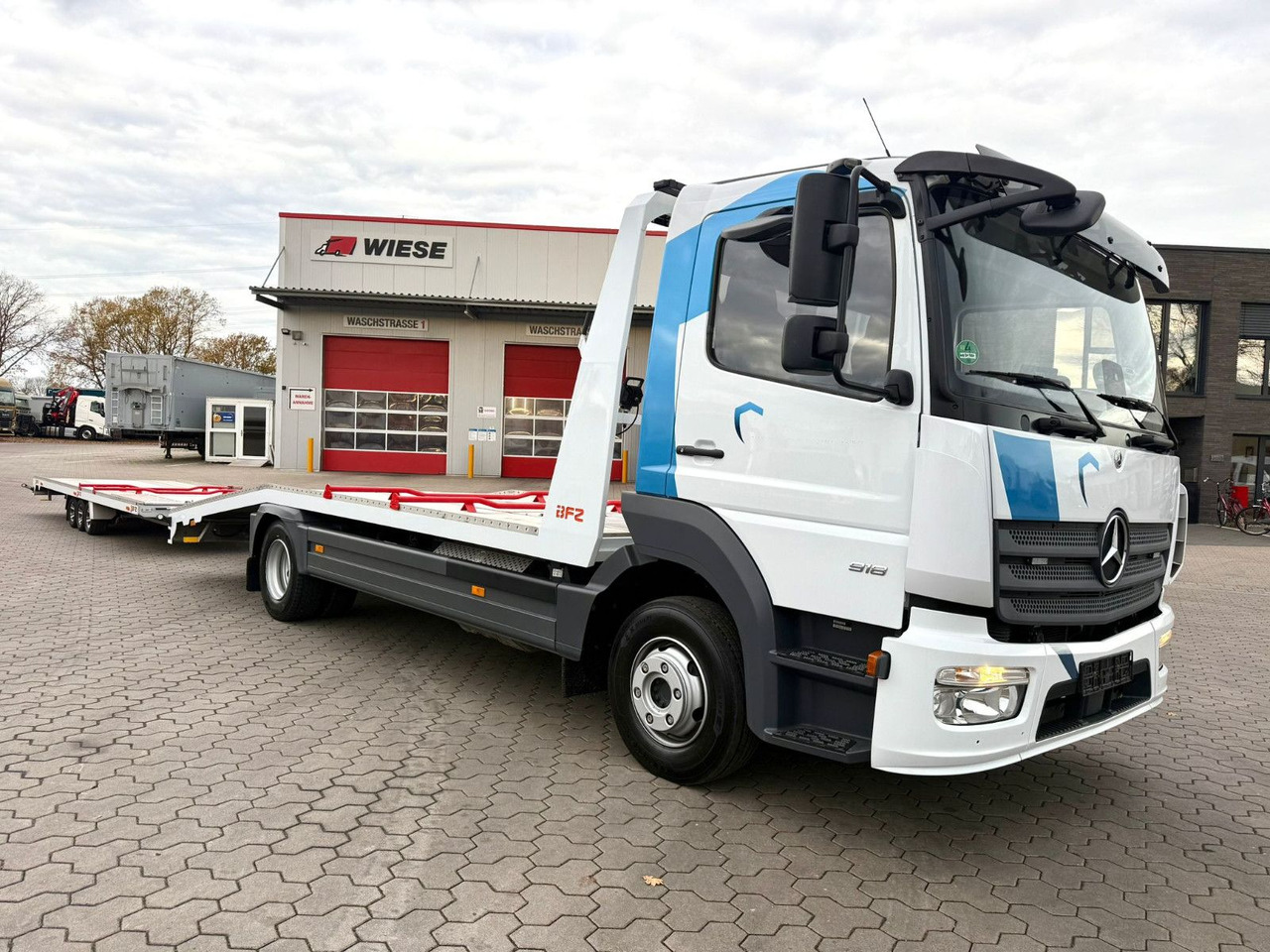 Mercedes-Benz Atego 918L Autotransporter mit BFZ Anhänger - Автовоз камион: снимка 4 Mercedes-Benz Atego 918L Autotransporter mit BFZ Anhänger - Автовоз камион: снимка 4