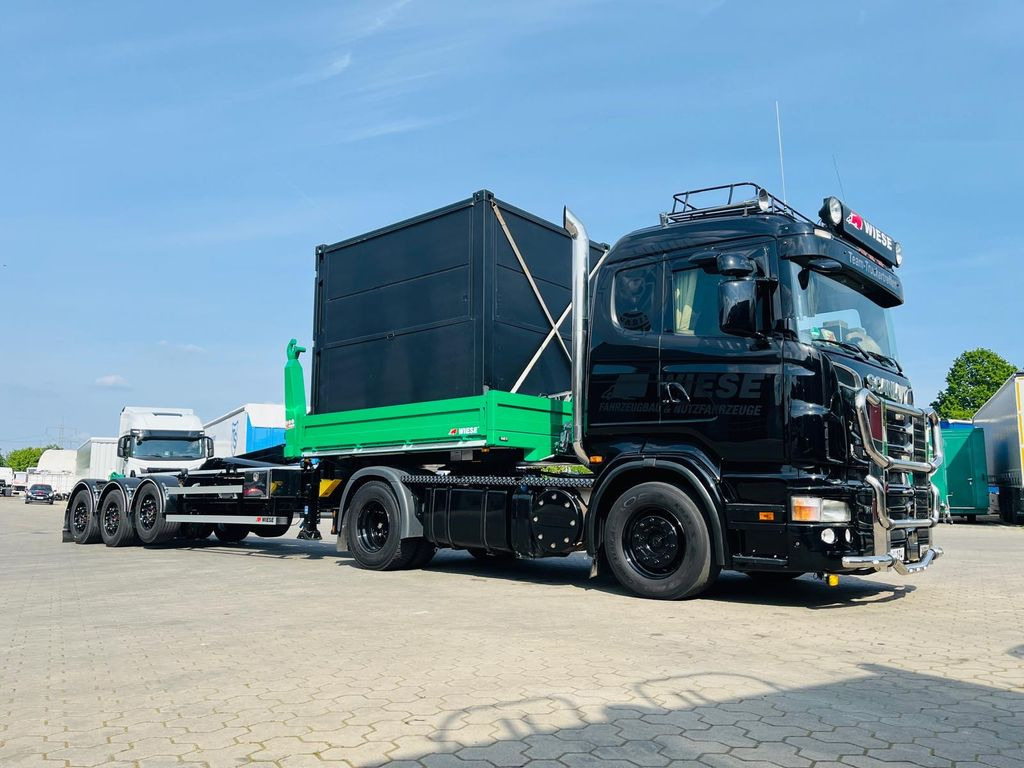 Wiese Hakenliftauflieger Abrollkipper Hooklift - Контейнеровоз/ Сменна каросерия полуремарке: снимка 5 Wiese Hakenliftauflieger Abrollkipper Hooklift - Контейнеровоз/ Сменна каросерия полуремарке: снимка 5