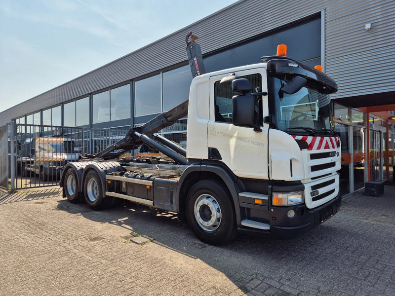 Scania P360 6X4 Containersysteem/ 21T Multilift/ Adjustable Hook - Камион с кабелна система: снимка 1 Scania P360 6X4 Containersysteem/ 21T Multilift/ Adjustable Hook - Камион с кабелна система: снимка 1