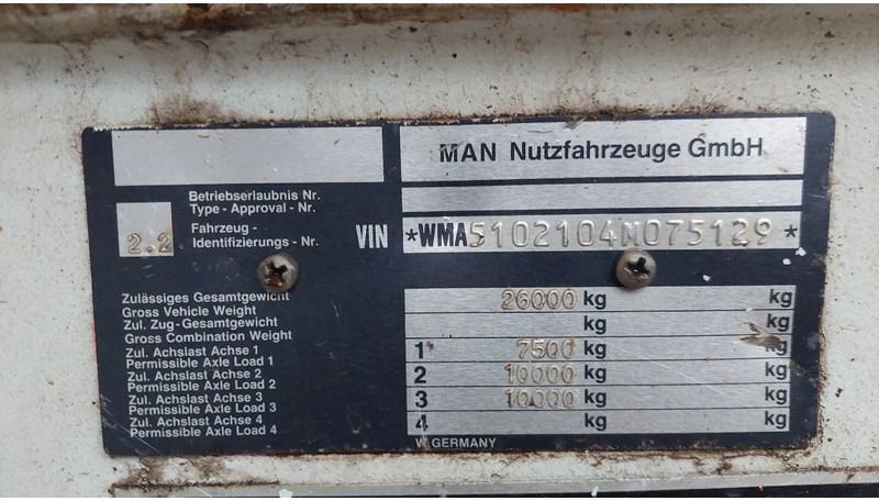 Самосвал камион MAN 26.331 6x6 Kipper Steel: снимка 12