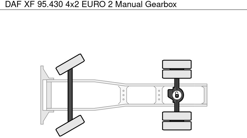 Влекач DAF XF 95.430 4x2 EURO 2 Manual Gearbox: снимка 9