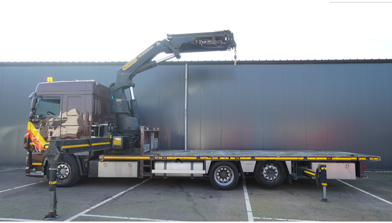 DAF XF 460 6X2 FLATBED TRUCK WITH PALFINGER PK 50002 CRANE - Камион с кран: снимка 1 DAF XF 460 6X2 FLATBED TRUCK WITH PALFINGER PK 50002 CRANE - Камион с кран: снимка 1