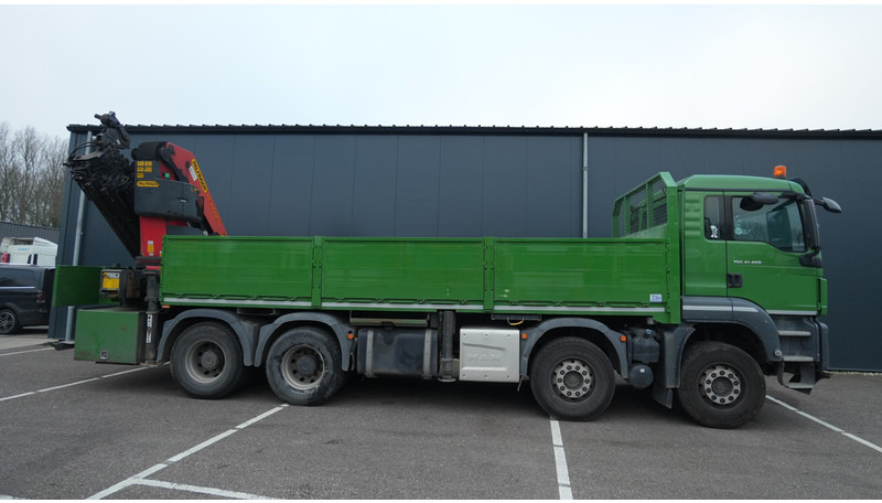 MAN TGS 41.460 8X4 OPEN BOX WITH PALFINGER PK 40002 EH CRANE 384.000KM - Камион с кран: снимка 4 MAN TGS 41.460 8X4 OPEN BOX WITH PALFINGER PK 40002 EH CRANE 384.000KM - Камион с кран: снимка 4