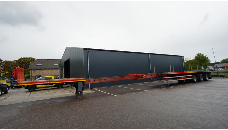 Nooteboom 3 AXLE FLATBED 3X EXTENDABLE TRAILER 43.95mtr TOTAL LENGHT - Бордово полуремарке/ Платформа: снимка 1 Nooteboom 3 AXLE FLATBED 3X EXTENDABLE TRAILER 43.95mtr TOTAL LENGHT - Бордово полуремарке/ Платформа: снимка 1