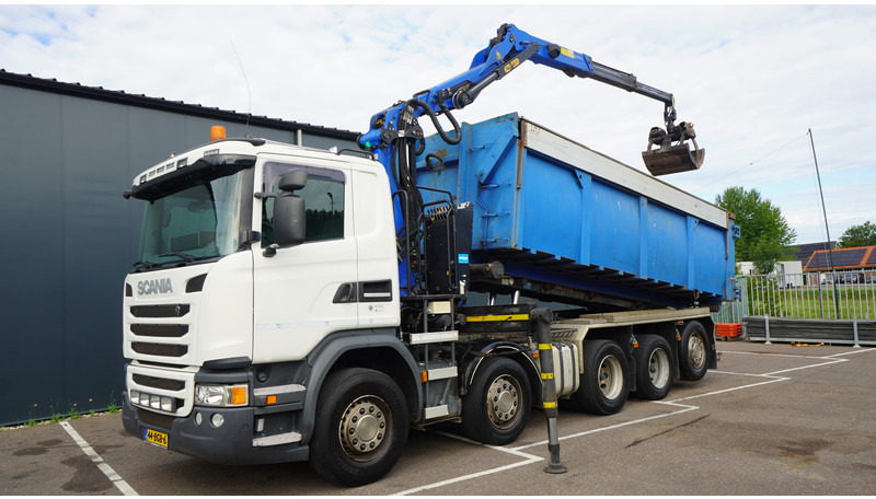 Scania G 490 10X4 CABLE SYSTEM TRUCK WITH PALFINGER Q180Z95TR CRANE - Камион с кран: снимка 2 Scania G 490 10X4 CABLE SYSTEM TRUCK WITH PALFINGER Q180Z95TR CRANE - Камион с кран: снимка 2