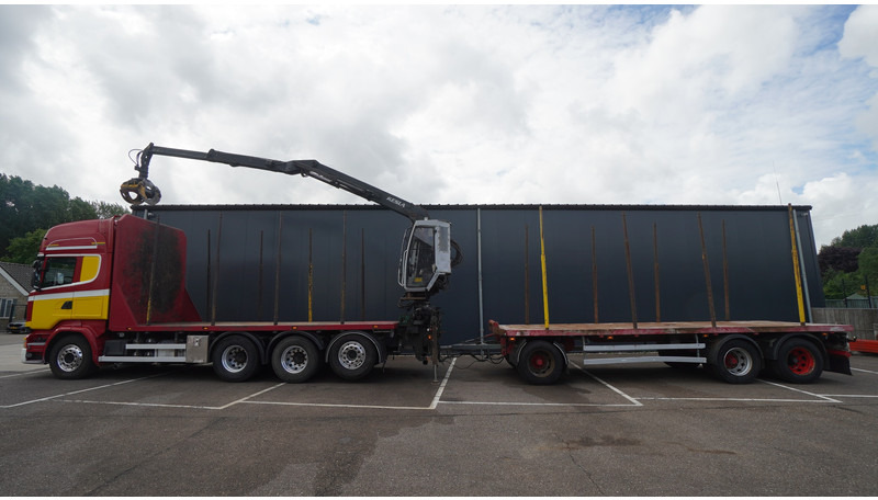 Scania R 580 V8 8X4 LOGTRANSPORT COMBI WITH MTDK YEAR 2012 TRAILER KESLA 46 CRANE - Камион за дърва, Камион с кран: снимка 1 Scania R 580 V8 8X4 LOGTRANSPORT COMBI WITH MTDK YEAR 2012 TRAILER KESLA 46 CRANE - Камион за дърва, Камион с кран: снимка 1