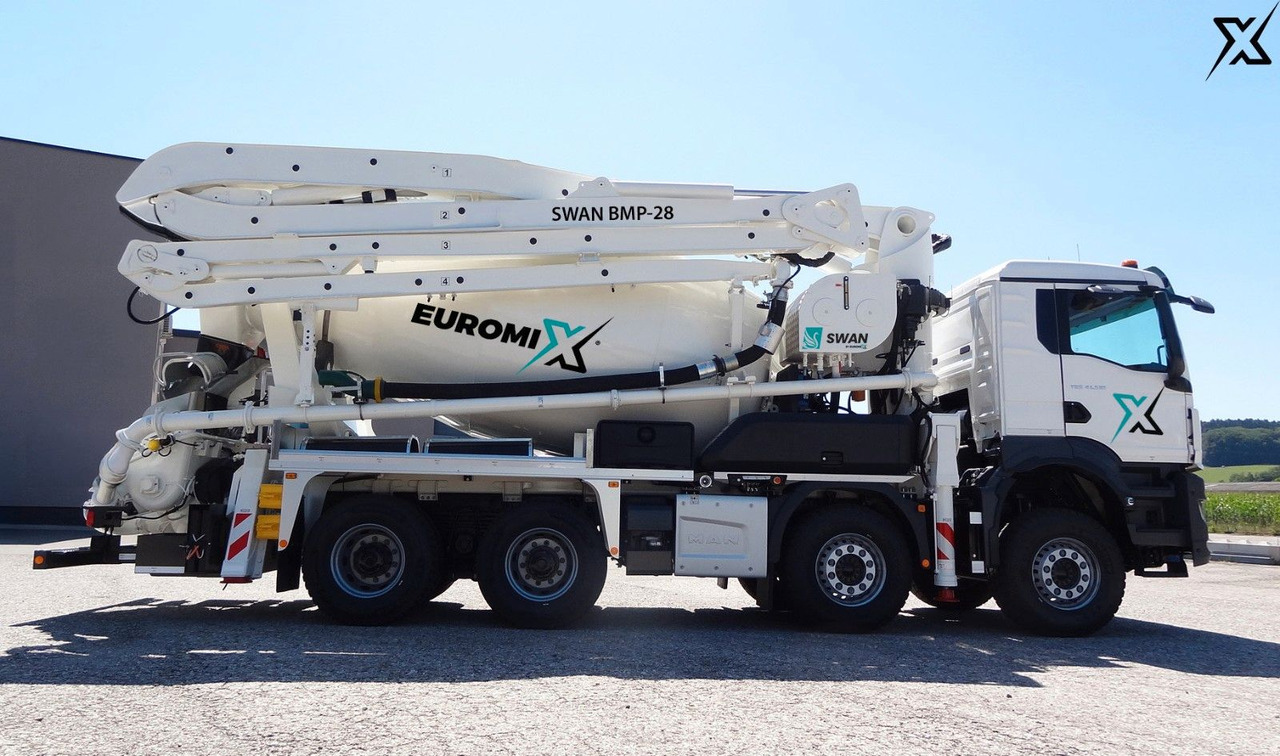 MAN TGS 35.470 BB Fahrmischer Betonpumpe 28m SWAN MAN TGS 35.470 BB Fahrmischer Betonpumpe 28m SWAN - Бетоновоз: снимка 1 MAN TGS 35.470 BB Fahrmischer Betonpumpe 28m SWAN MAN TGS 35.470 BB Fahrmischer Betonpumpe 28m SWAN - Бетоновоз: снимка 1