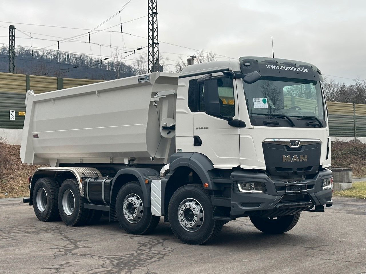 MAN TGS 41.400 8x4 / EUROMIX MTP 20m³/ EURO 5 - Мултилифт за контейнери камион: снимка 1 MAN TGS 41.400 8x4 / EUROMIX MTP 20m³/ EURO 5 - Мултилифт за контейнери камион: снимка 1