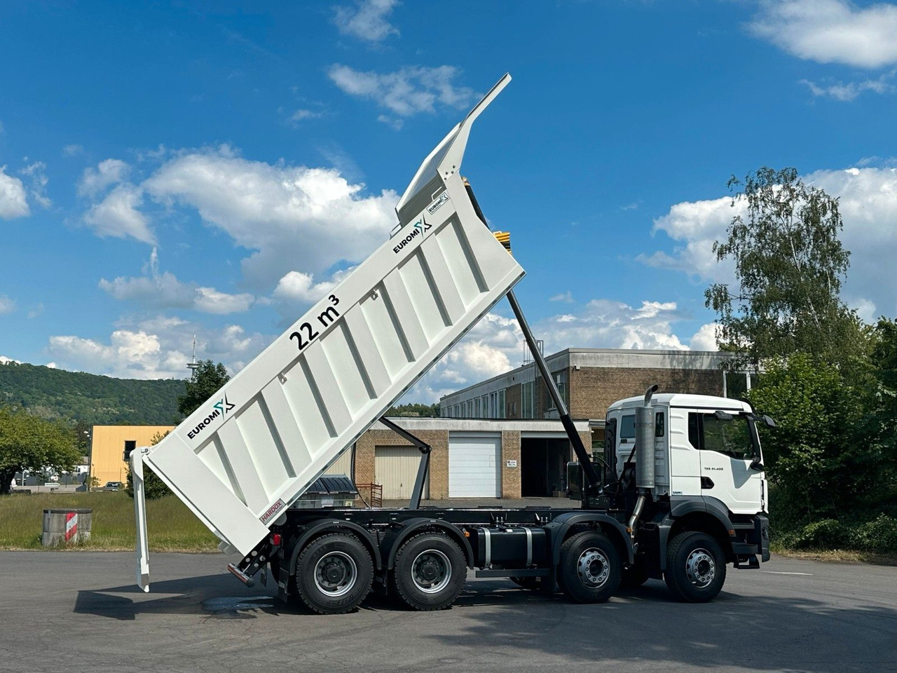 Самосвал камион MAN TGS 41.440 8x4 EuromixMTP 22m³ Eckige Mulde: снимка 17