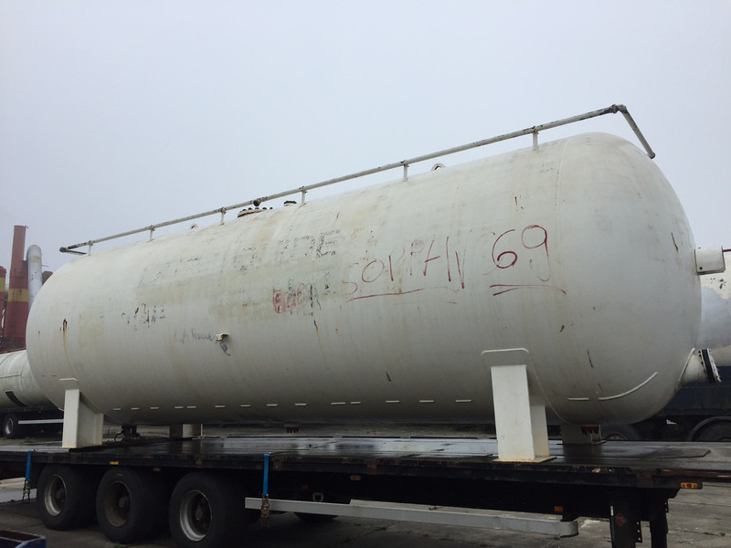 Van Hool Open flatbed trailer Stationary tank 50m3 - Gas, Gaz, LPG, GPL, Propane, Butane ID 1.1 - Полуремарке цистерна: снимка 2 Van Hool Open flatbed trailer Stationary tank 50m3 - Gas, Gaz, LPG, GPL, Propane, Butane ID 1.1 - Полуремарке цистерна: снимка 2