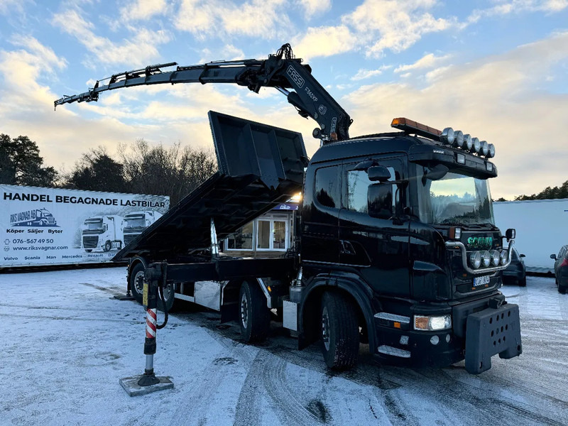 Scania G440 Tipp&Crane-truck, FASSI F365XP, Euro 6, 2011 - Самосвал камион, Камион с кран: снимка 1 Scania G440 Tipp&Crane-truck, FASSI F365XP, Euro 6, 2011 - Самосвал камион, Камион с кран: снимка 1