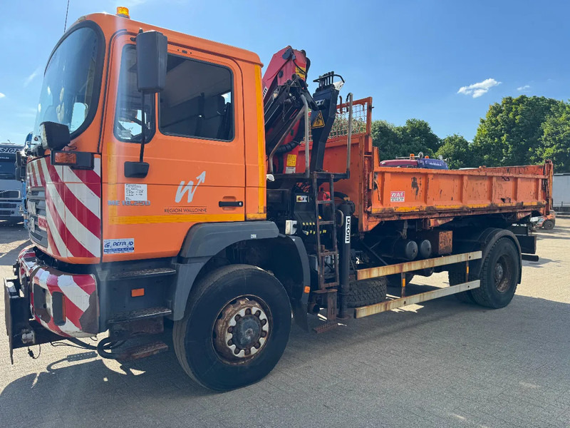 MAN ME 18.250 4X4 **BELGIAN TRUCK+PALFINGER PK8500** - Самосвал камион, Камион с кран: снимка 3 MAN ME 18.250 4X4 **BELGIAN TRUCK+PALFINGER PK8500** - Самосвал камион, Камион с кран: снимка 3