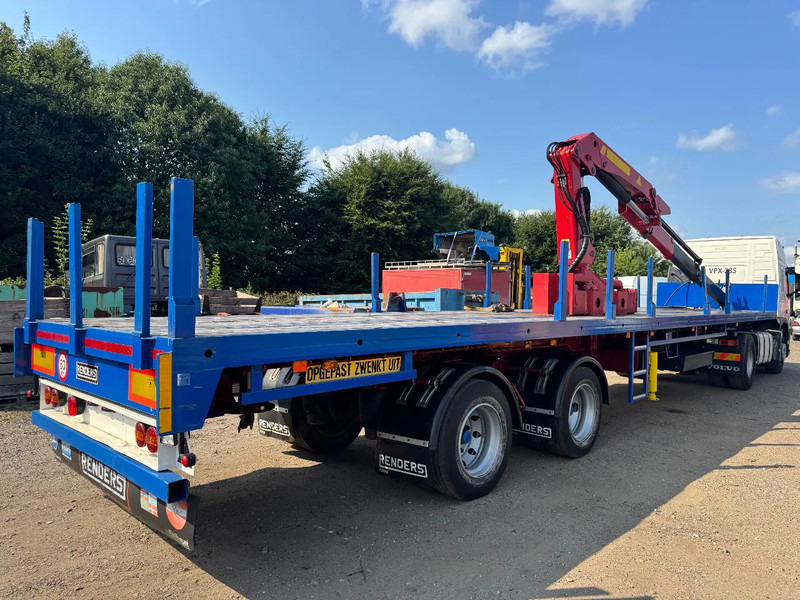 Renders **CRANE PALFINGER PK4500A-STEERING AXXLE** - Бордово полуремарке/ Платформа: снимка 1 Renders **CRANE PALFINGER PK4500A-STEERING AXXLE** - Бордово полуремарке/ Платформа: снимка 1