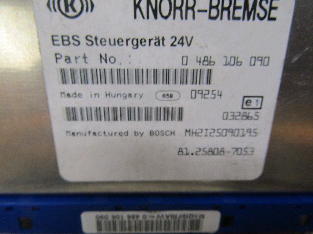MAN TGS EBS ECU P/NO 81.25808.7053 - Блок за управление за Камион: снимка 2 MAN TGS EBS ECU P/NO 81.25808.7053 - Блок за управление за Камион: снимка 2