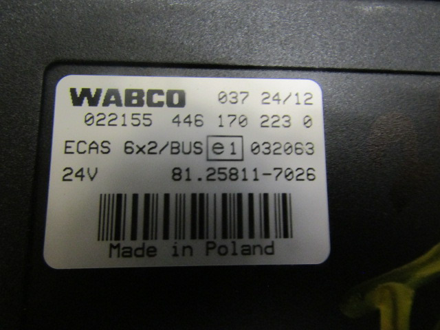 MAN TGS ECAS ECU P/NO 81.25811.7026 - Блок за управление за Камион: снимка 2 MAN TGS ECAS ECU P/NO 81.25811.7026 - Блок за управление за Камион: снимка 2