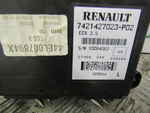 RENAULT MIDLUM DXI ECS CONTROL UNIT P/NO 7421427023-PO2 - Електрическа система за Камион: снимка 2 RENAULT MIDLUM DXI ECS CONTROL UNIT P/NO 7421427023-PO2 - Електрическа система за Камион: снимка 2