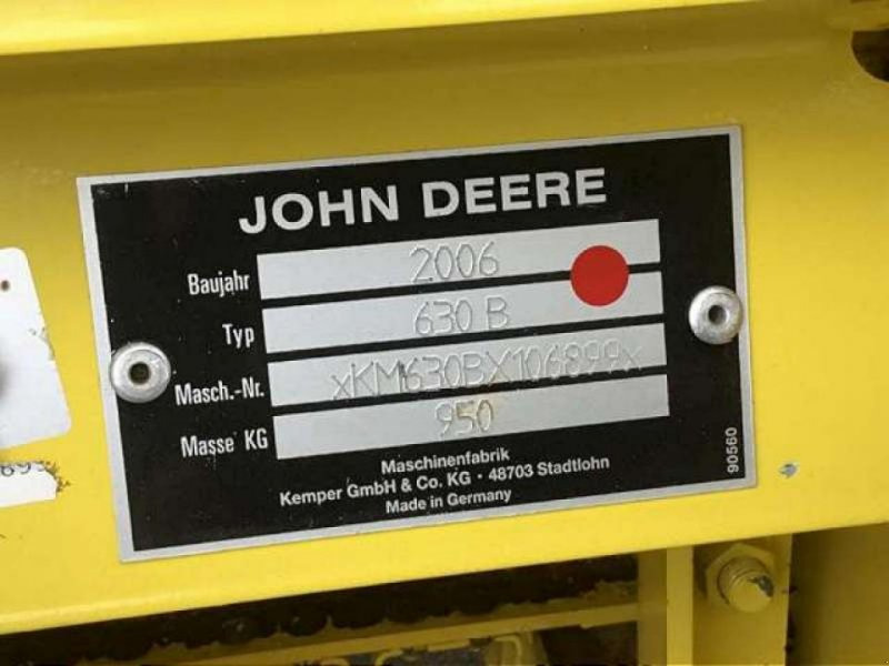 John Deere 630 B - Принадлежност за силажокомбайн: снимка 2 John Deere 630 B - Принадлежност за силажокомбайн: снимка 2