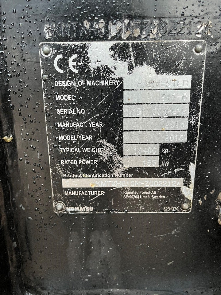 Komatsu 911 - Харвестер: снимка 5 Komatsu 911 - Харвестер: снимка 5