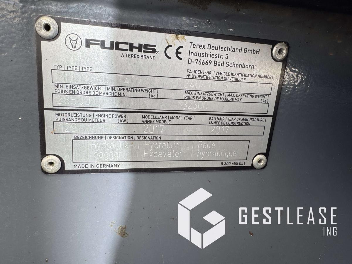 Багер за манипулиране на материали Fuchs MHL340F: снимка 8