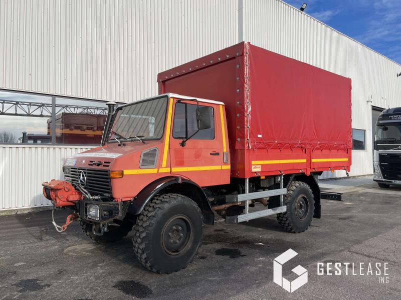 Mercedes UNIMOG 1550 L - Камион с брезент: снимка 1 Mercedes UNIMOG 1550 L - Камион с брезент: снимка 1