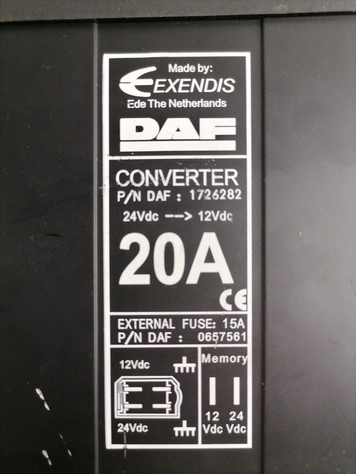 DAF Voltage converter 1726282 - Електрическа система за Камион: снимка 4 DAF Voltage converter 1726282 - Електрическа система за Камион: снимка 4