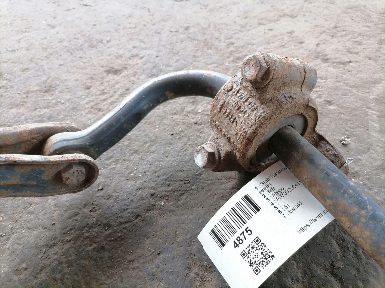 MB Anti-roll bar A9703200411 - Стабилизираща щанга за Камион: снимка 5 MB Anti-roll bar A9703200411 - Стабилизираща щанга за Камион: снимка 5