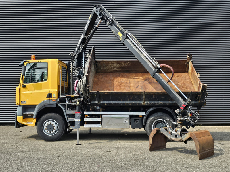 DAF CF 75.250 4X4 / HIAB CRANE + TIPPER / MANUAL / SPRING - Камион, Камион с кран: снимка 3 DAF CF 75.250 4X4 / HIAB CRANE + TIPPER / MANUAL / SPRING - Камион, Камион с кран: снимка 3