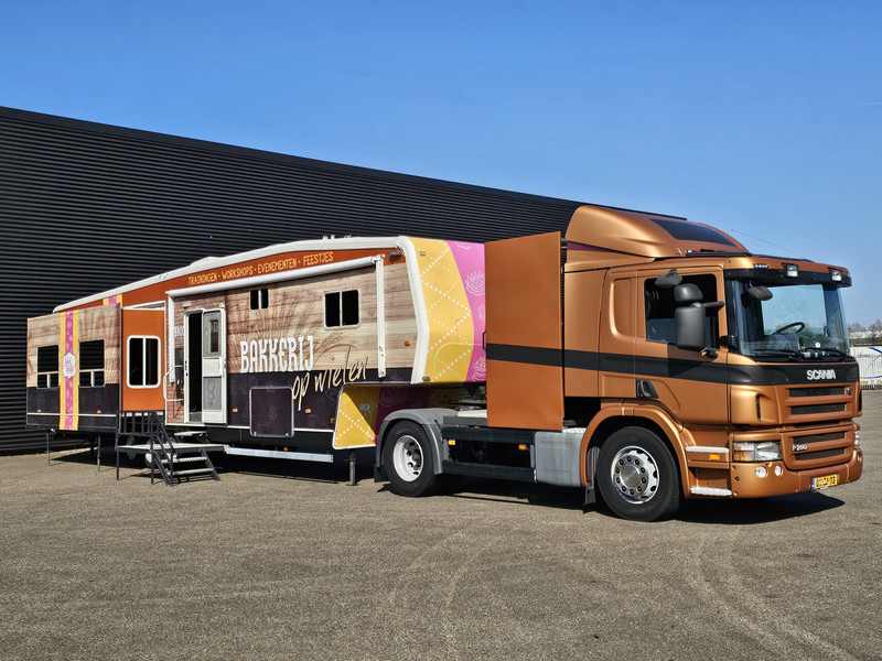 Scania P 280 + trailer - 2 X SLIDE OUT / CAMPER / WOHNMOBIL - Кемпер: снимка 1 Scania P 280 + trailer - 2 X SLIDE OUT / CAMPER / WOHNMOBIL - Кемпер: снимка 1