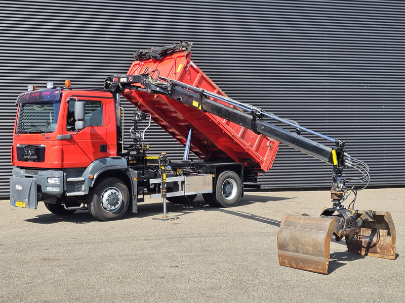 MAN TGM 18.250 / 4X4 / EEV / HIAB CRANE + TIPPER / SPRING - Самосвал камион, Камион с кран: снимка 3 MAN TGM 18.250 / 4X4 / EEV / HIAB CRANE + TIPPER / SPRING - Самосвал камион, Камион с кран: снимка 3