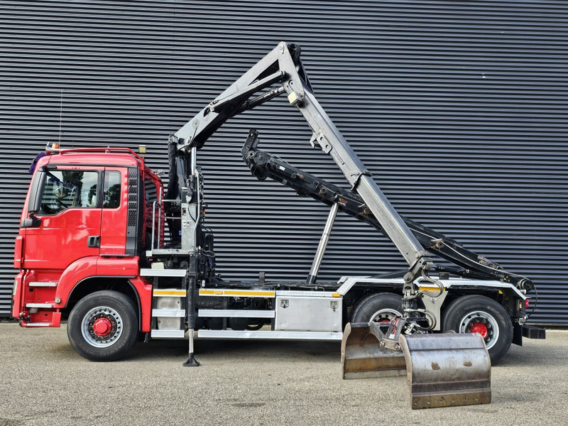 MAN TGS 26.400 / 6x4H-2 / HMF Z KRAAN + CONTAINERSYSTEM - Камион с кабелна система, Камион с кран: снимка 3 MAN TGS 26.400 / 6x4H-2 / HMF Z KRAAN + CONTAINERSYSTEM - Камион с кабелна система, Камион с кран: снимка 3