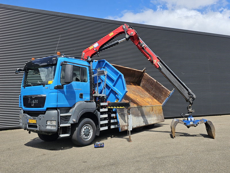 MAN TGS 28.400 6X4-4 BL / CRANE + 2 SIDE TIPPER - Самосвал камион, Камион с кран: снимка 3 MAN TGS 28.400 6X4-4 BL / CRANE + 2 SIDE TIPPER - Самосвал камион, Камион с кран: снимка 3