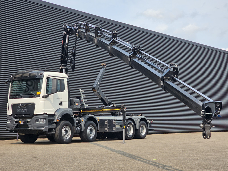 MAN TGS 35.470 8X4 BB / HIAB CRANE + HOOKLIFT - Мултилифт с кука камион, Камион с кран: снимка 3 MAN TGS 35.470 8X4 BB / HIAB CRANE + HOOKLIFT - Мултилифт с кука камион, Камион с кран: снимка 3