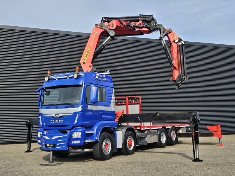 MAN TGS 35.500 8x4-6 / PALFINGER 92 t/m CRANE +JIB - Бордови камион: снимка 4 MAN TGS 35.500 8x4-6 / PALFINGER 92 t/m CRANE +JIB - Бордови камион: снимка 4