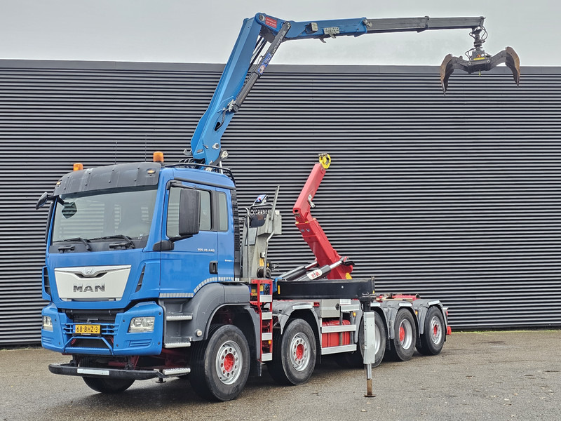 MAN TGS 47.440 BBL / 10X4 HOOKLIFT + Z CRANE - Мултилифт с кука камион, Камион с кран: снимка 1 MAN TGS 47.440 BBL / 10X4 HOOKLIFT + Z CRANE - Мултилифт с кука камион, Камион с кран: снимка 1