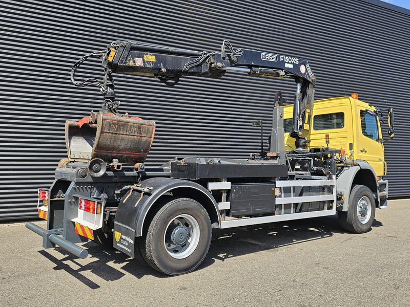 Мултилифт с кука камион, Камион с кран Mercedes-Benz AXOR 1823 4X4 / FASSI CRANE + HOOKLIFT / SPRING SUSPENSION: снимка 8