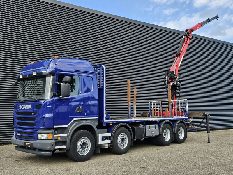 Scania G440 8x4 / RETARDER / PALFINGER-EPSILON CRANE - Бордови камион, Камион с кран: снимка 4 Scania G440 8x4 / RETARDER / PALFINGER-EPSILON CRANE - Бордови камион, Камион с кран: снимка 4
