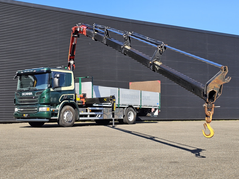 Scania P320 4x2 / PALFINGER PK14002 / CRANE/KRAN - Бордови камион, Камион с кран: снимка 2 Scania P320 4x2 / PALFINGER PK14002 / CRANE/KRAN - Бордови камион, Камион с кран: снимка 2