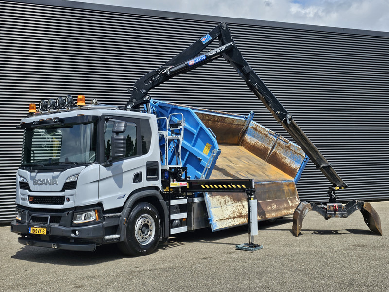 Scania P420 6x2-4 / HMF Z KRAAN / 2 KANTEN KIPPER - Самосвал камион, Камион с кран: снимка 2 Scania P420 6x2-4 / HMF Z KRAAN / 2 KANTEN KIPPER - Самосвал камион, Камион с кран: снимка 2