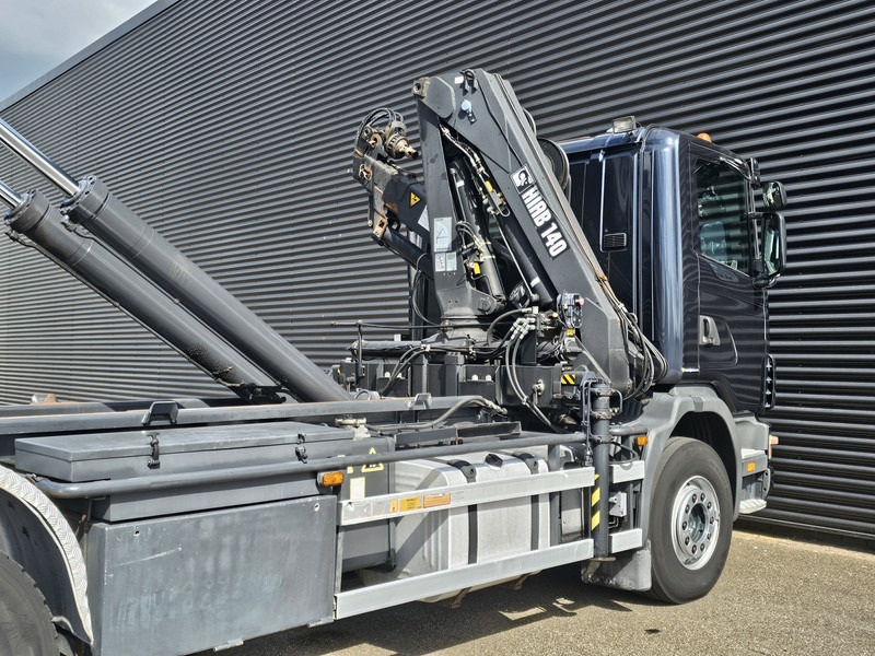 Мултилифт с кука камион, Камион с кран Scania R114.340 6x2 / HIAB CRANE + 25T HOOKLIFT: снимка 12