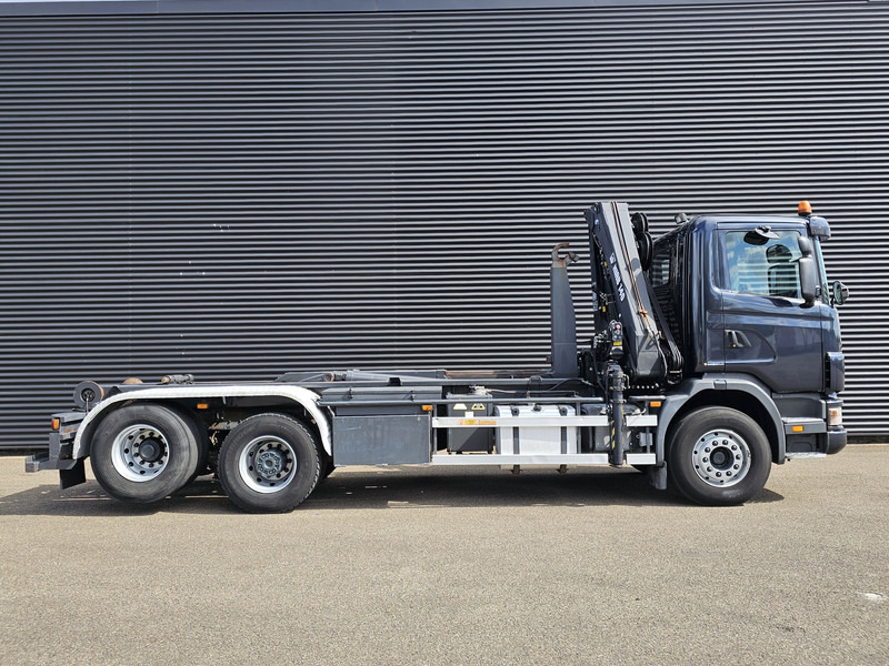 Мултилифт с кука камион, Камион с кран Scania R114.340 6x2 / HIAB CRANE + 25T HOOKLIFT: снимка 8