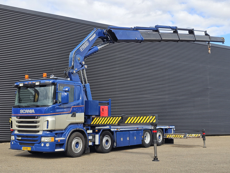 Scania R440 8x2*6 / FASSI 90 t/m CRANE / KRAN - Бордови камион, Камион с кран: снимка 1 Scania R440 8x2*6 / FASSI 90 t/m CRANE / KRAN - Бордови камион, Камион с кран: снимка 1