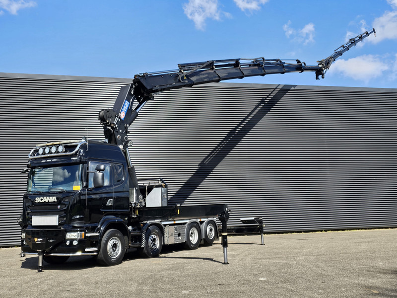 Scania R490 / 8x2 / HMF 85 TM CRANE / WINCH / JIB - Камион с кран: снимка 1 Scania R490 / 8x2 / HMF 85 TM CRANE / WINCH / JIB - Камион с кран: снимка 1