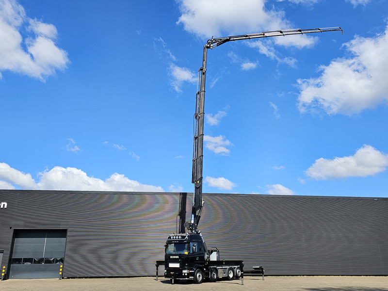Scania R490 / 8x2 / HMF 85 TM CRANE / WINCH / JIB - Камион с кран: снимка 4 Scania R490 / 8x2 / HMF 85 TM CRANE / WINCH / JIB - Камион с кран: снимка 4